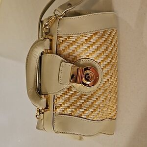 BAG SALE Divina Firenze bamboo/leather handbag NWOT